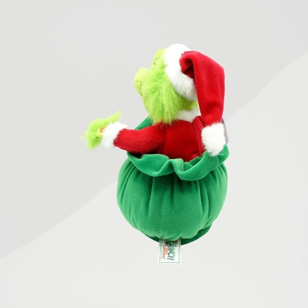 VTG NWT 2000's The Grinch‎ Dr Seuss Stole Christmas Musical Plush Decoration 11